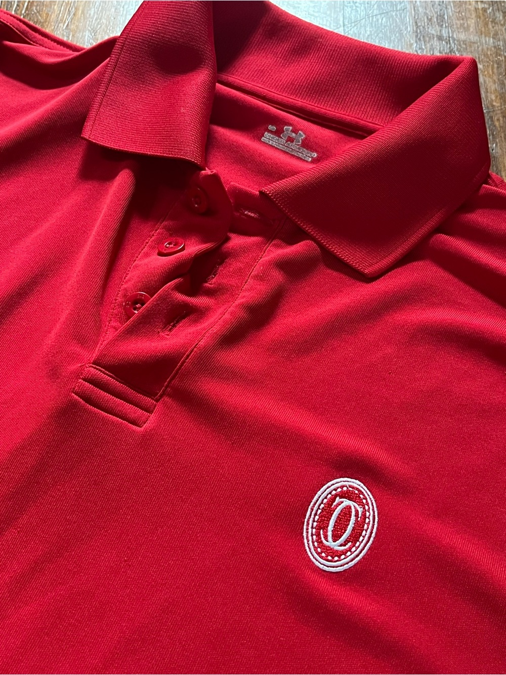 Rare - The Country Club - Under Armour Men's Red Long Sleeve Polo